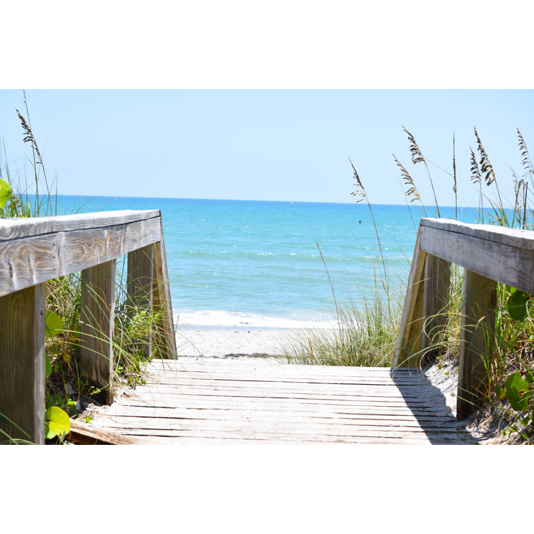 Highland Dunes Boardwalk To The Ocean Wrapped Canvas Photograph Wayfair
